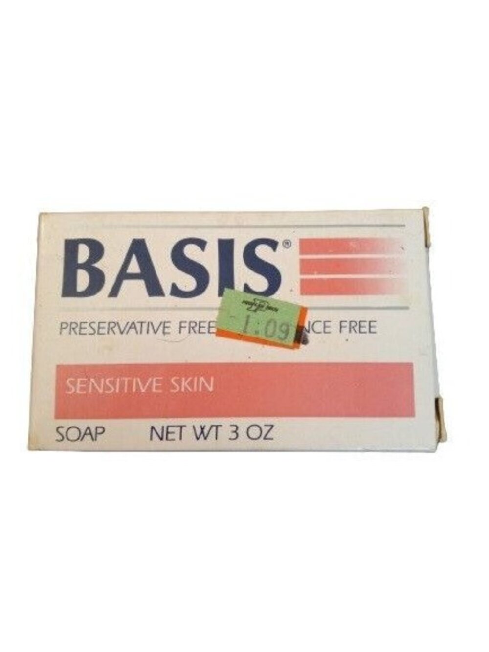 Basis Sensitive Skin Soap 3 Oz Preservative & Fragrance Free NEW Vintage 1994